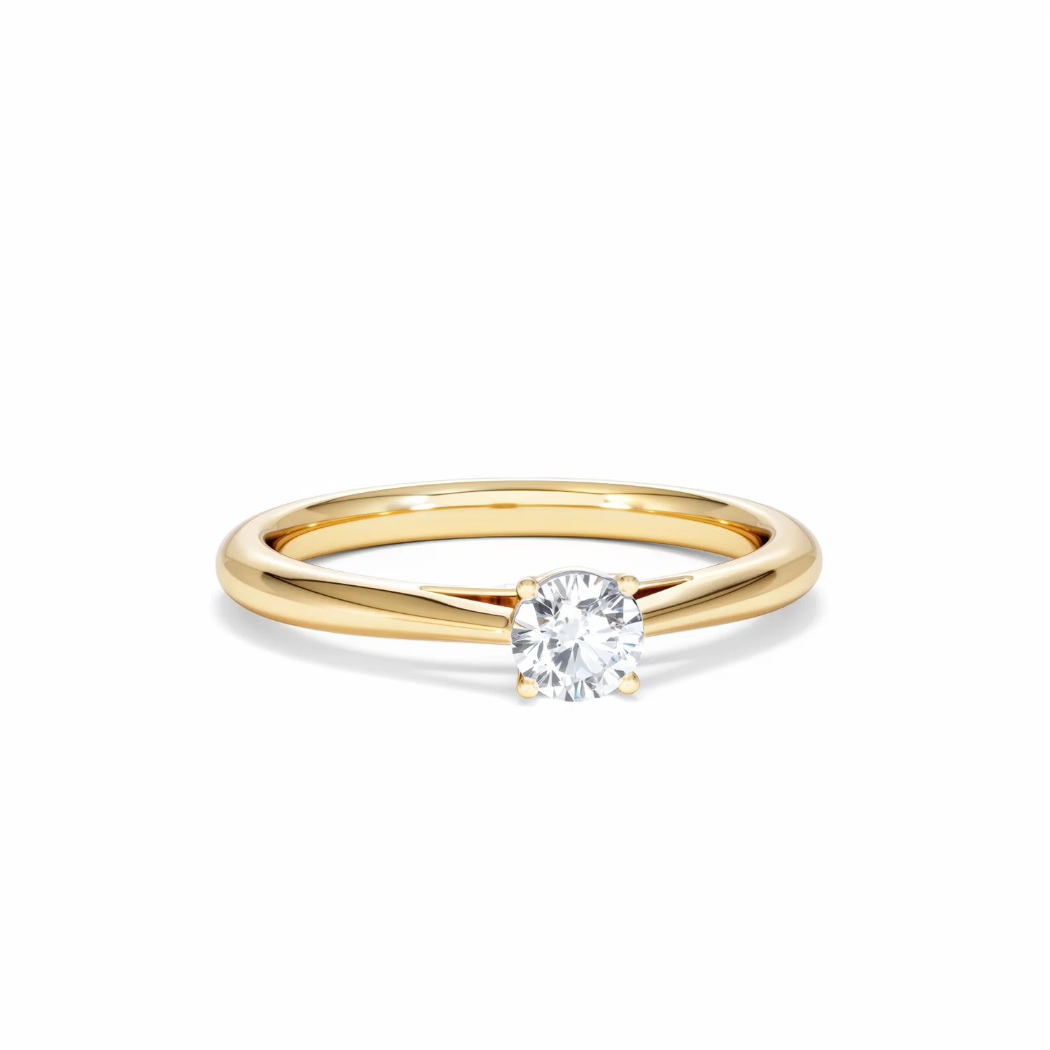 Engagement Ring Elysia 0.33ct Lab Diamond G/Vs in 18K Gold - Image 10