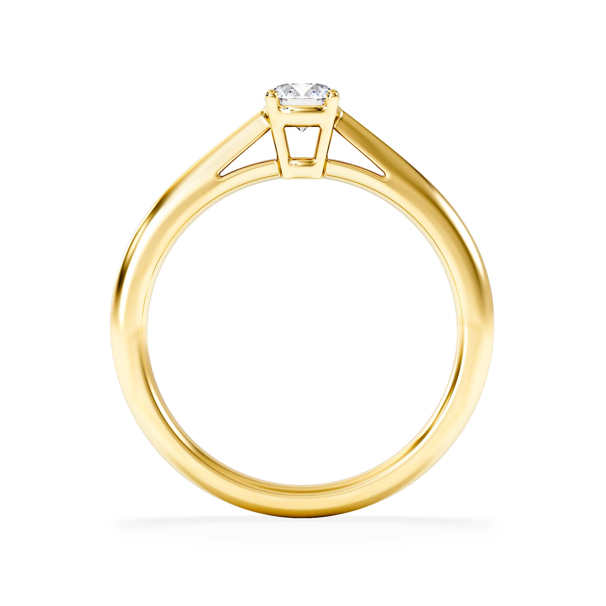 Engagement Ring Elysia 0.33ct Lab Diamond G/Vs in 18K Gold - Image 3