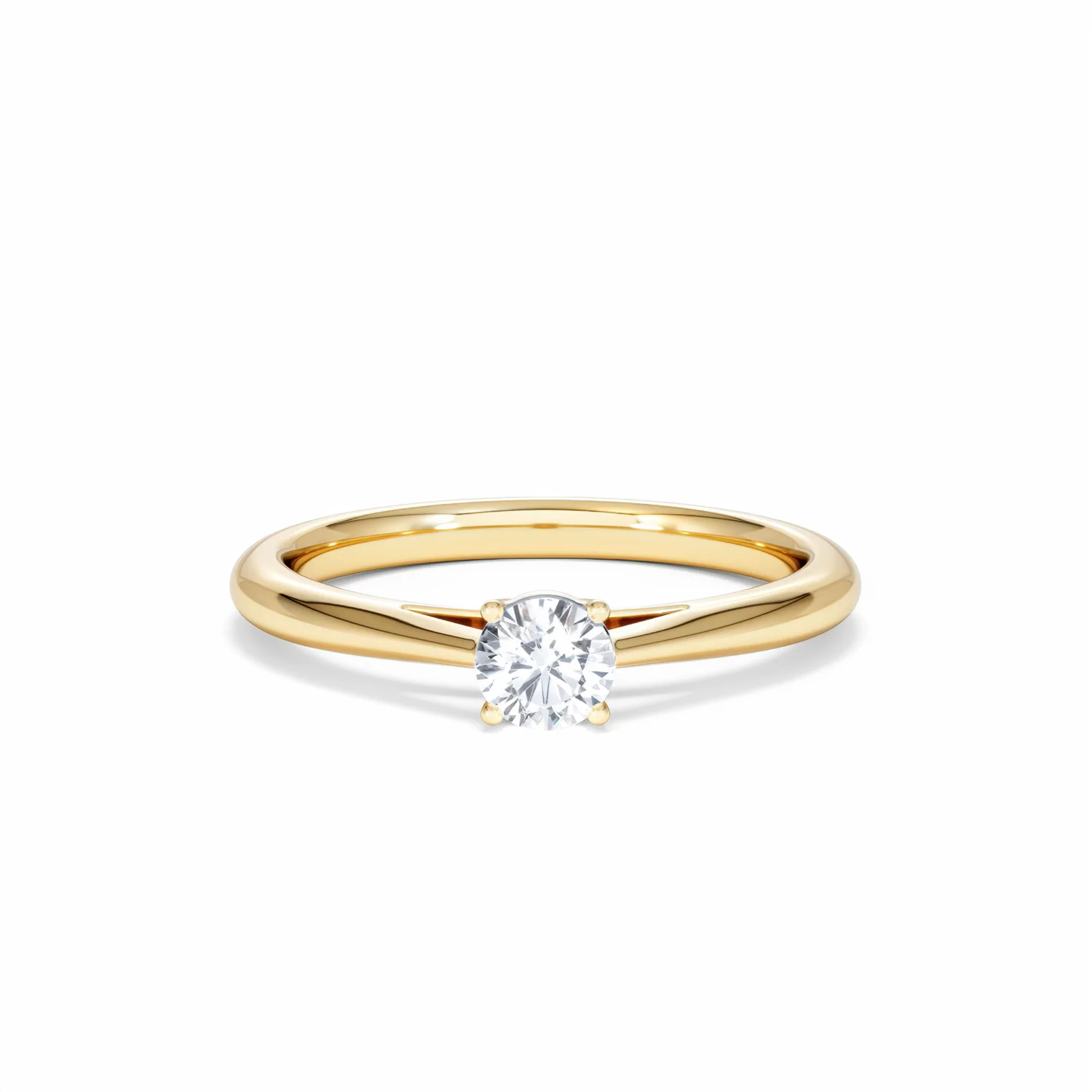 Engagement Ring Elysia 0.33ct Lab Diamond G/Vs in 18K Gold - Image 8