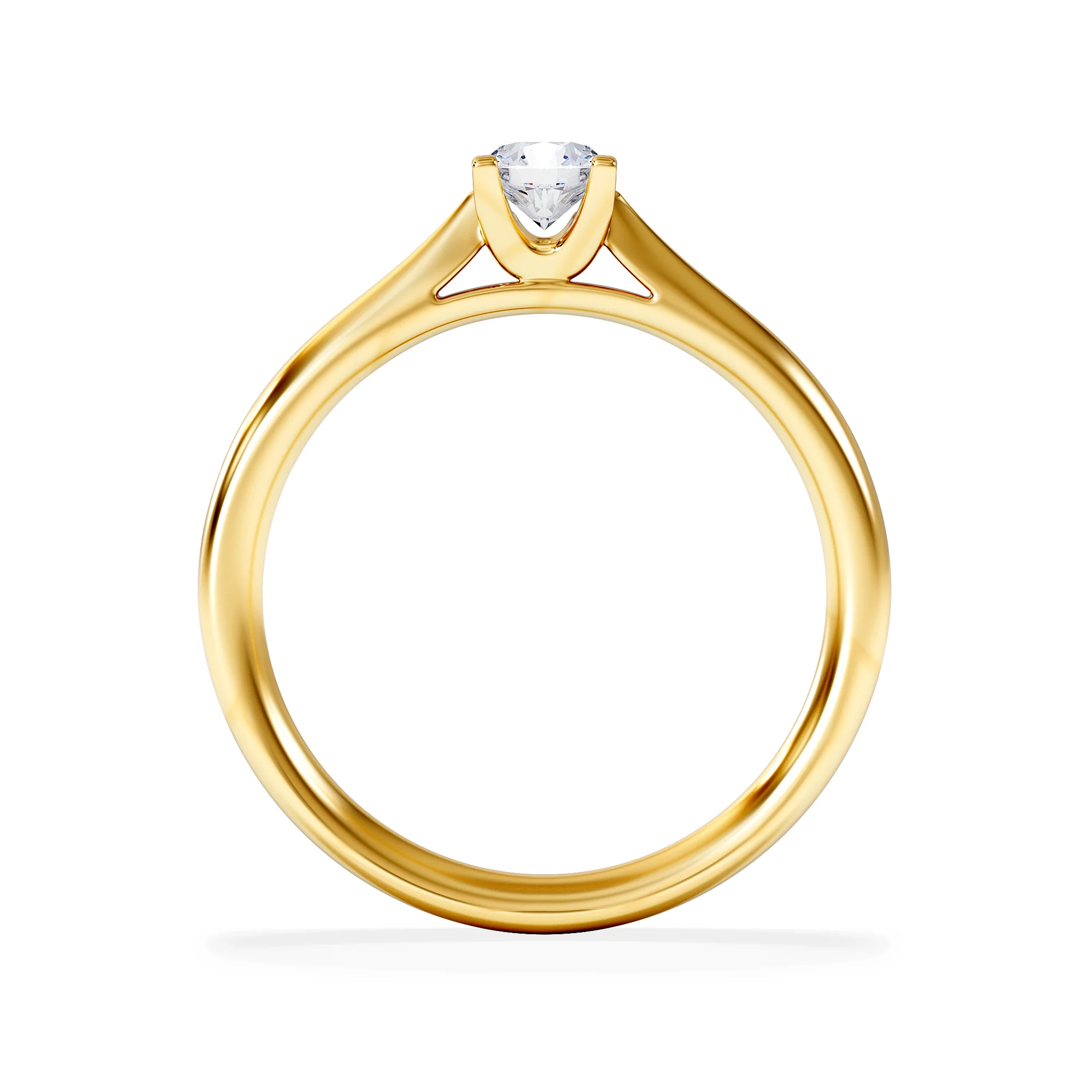 Engagement Ring Grace 0.33ct Lab Diamond G/Vs in 18K Gold - Image 3
