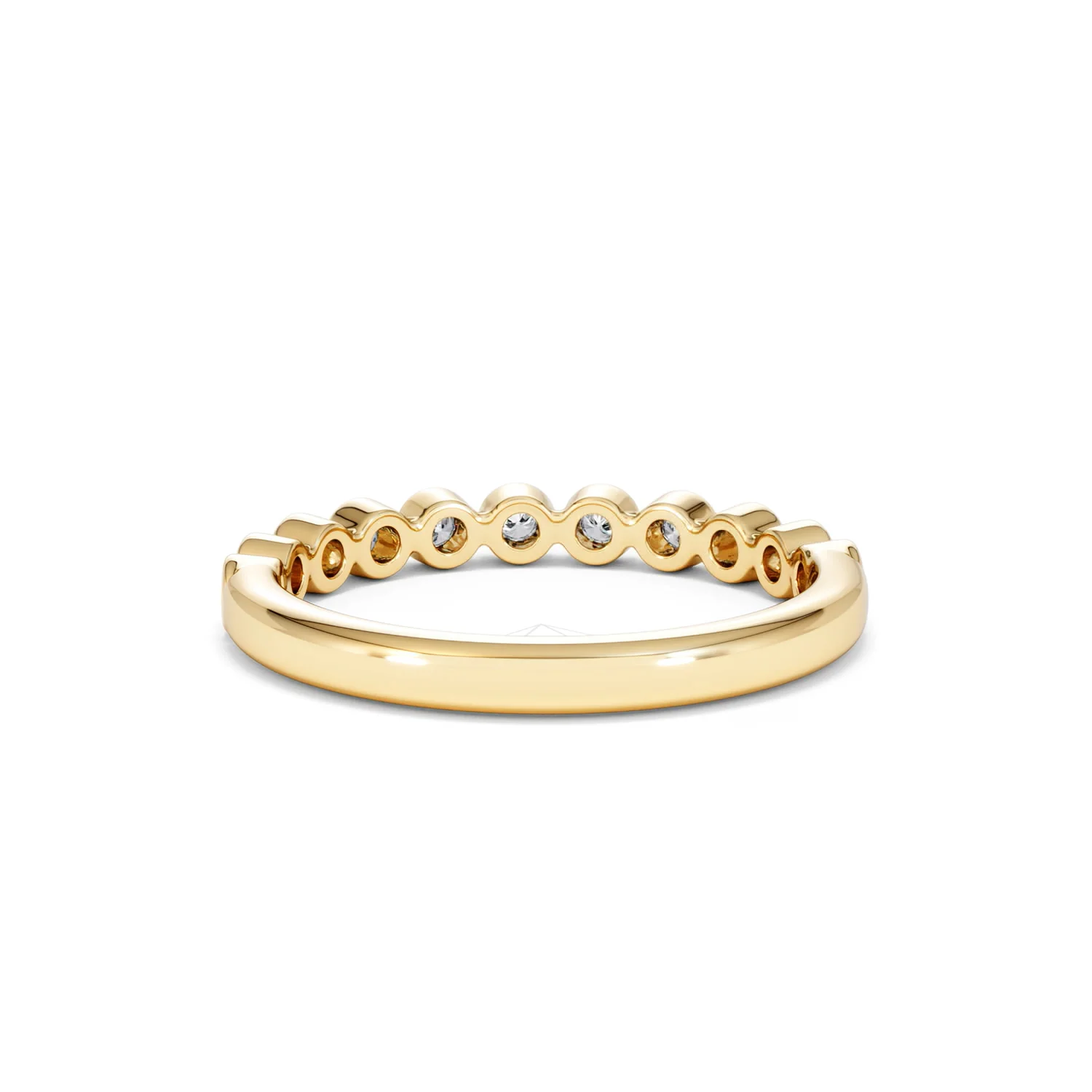 Entwine 0.42ct Round Cut Lab Diamond Half Band Eternity Ring 18K Gold Vermeil - Image 48