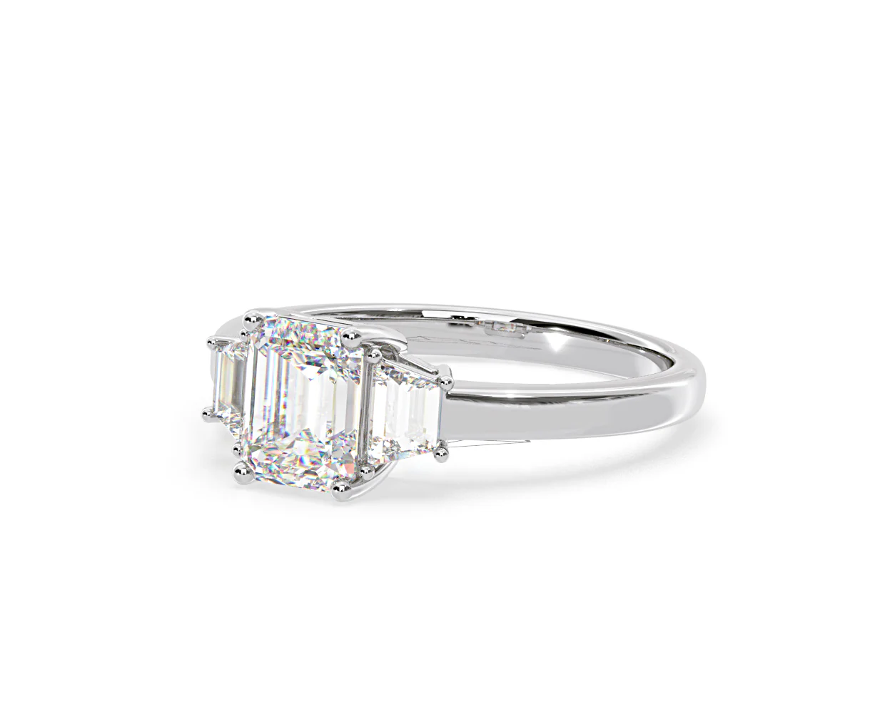Erika Lab Diamond 1.70ct Emerald Cut Ring in 18K White Gold F/VS1 - Image 14