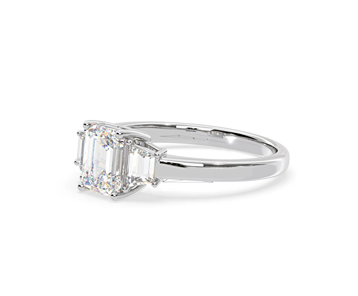 Erika Lab Diamond 1.70ct Emerald Cut Ring in 18K White Gold F/VS1 - Image 17