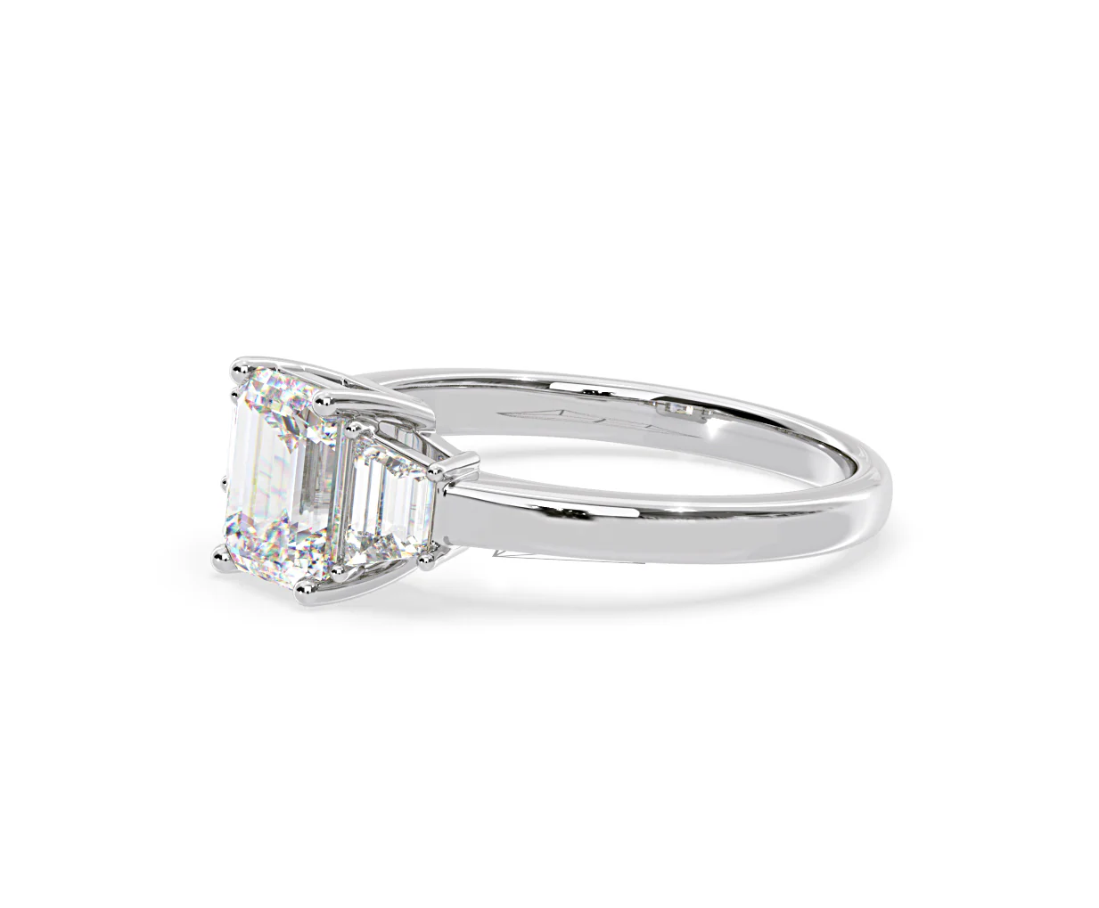 Erika Lab Diamond 1.70ct Emerald Cut Ring in 18K White Gold F/VS1 - Image 19