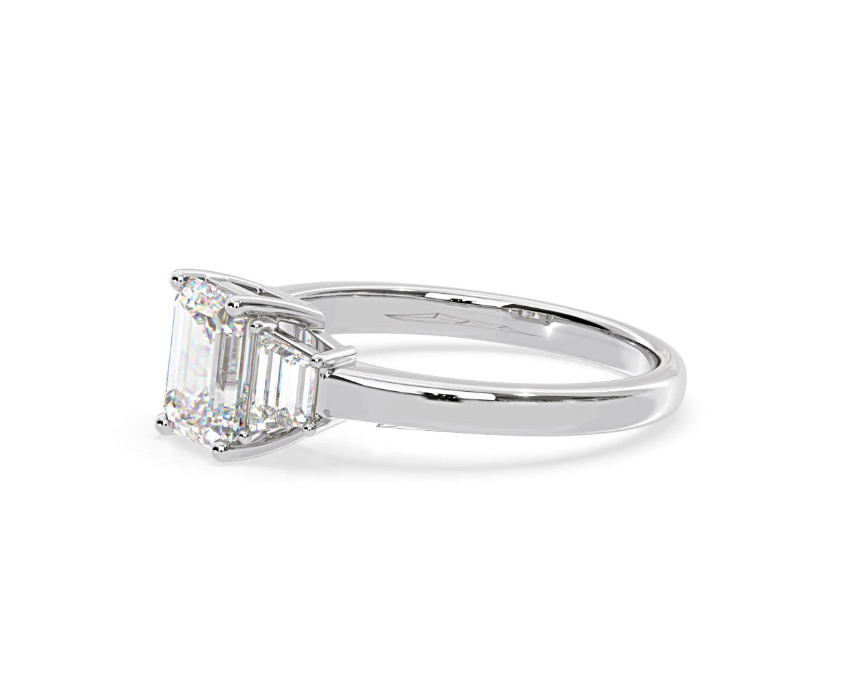 Erika Lab Diamond 1.70ct Emerald Cut Ring in 18K White Gold F/VS1 - Image 20