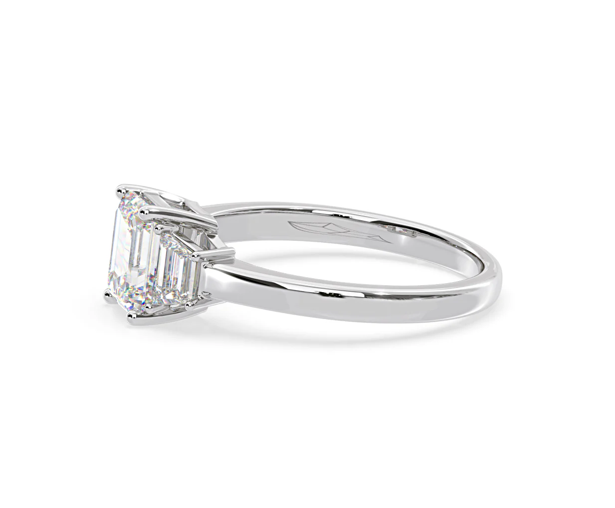 Erika Lab Diamond 1.70ct Emerald Cut Ring in 18K White Gold F/VS1 - Image 23