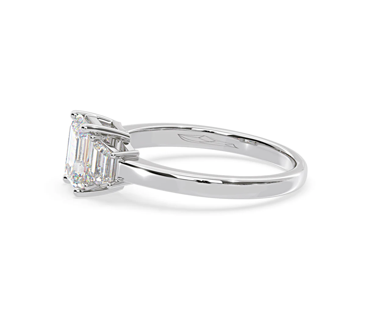 Erika Lab Diamond 1.70ct Emerald Cut Ring in 18K White Gold F/VS1 - Image 24