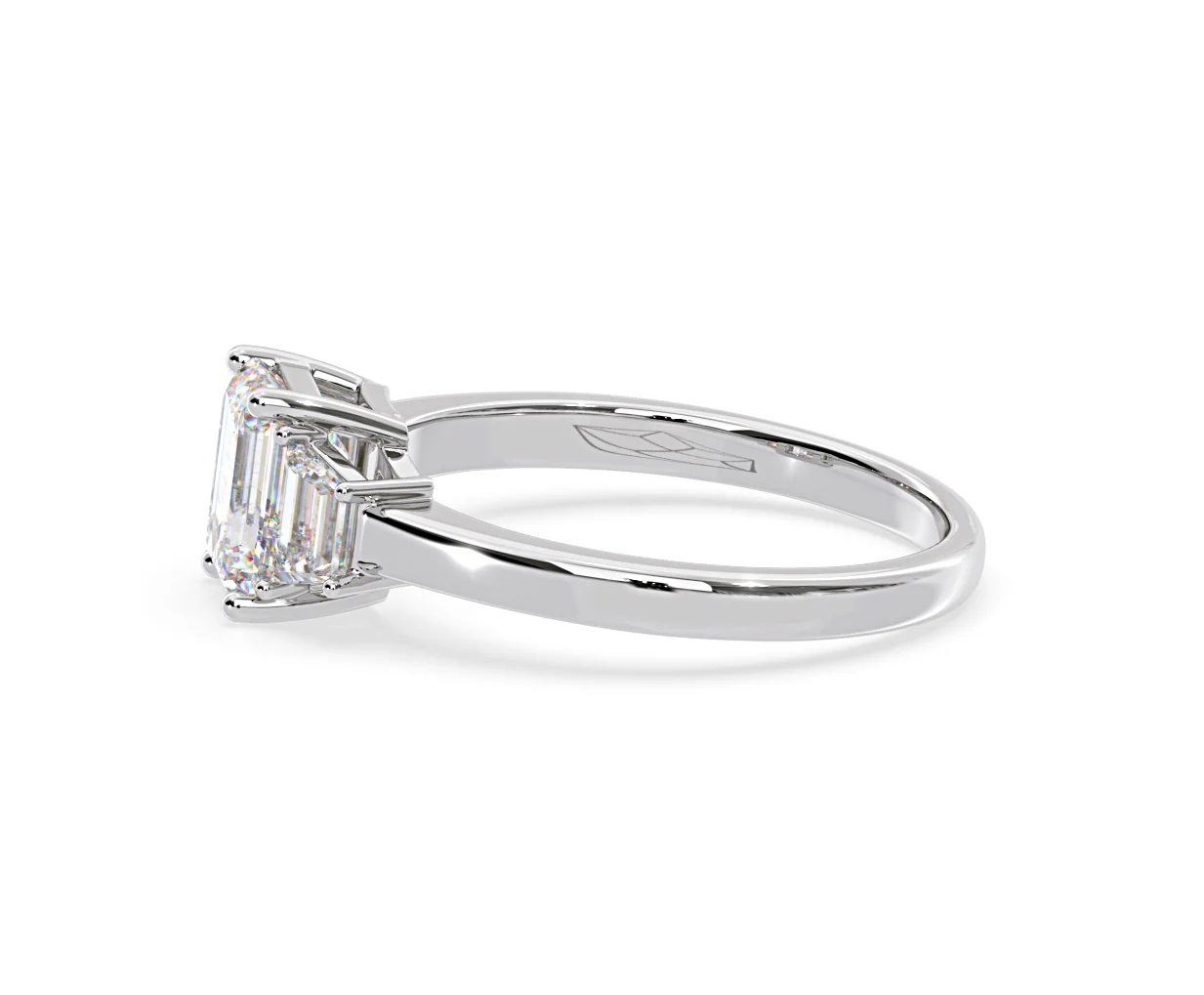 Erika Lab Diamond 1.70ct Emerald Cut Ring in 18K White Gold F/VS1 - Image 25