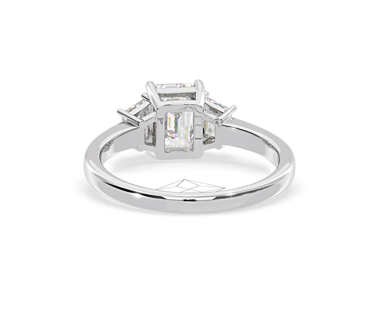 Erika Lab Diamond 1.70ct Emerald Cut Ring in 18K White Gold F/VS1 - Image 45