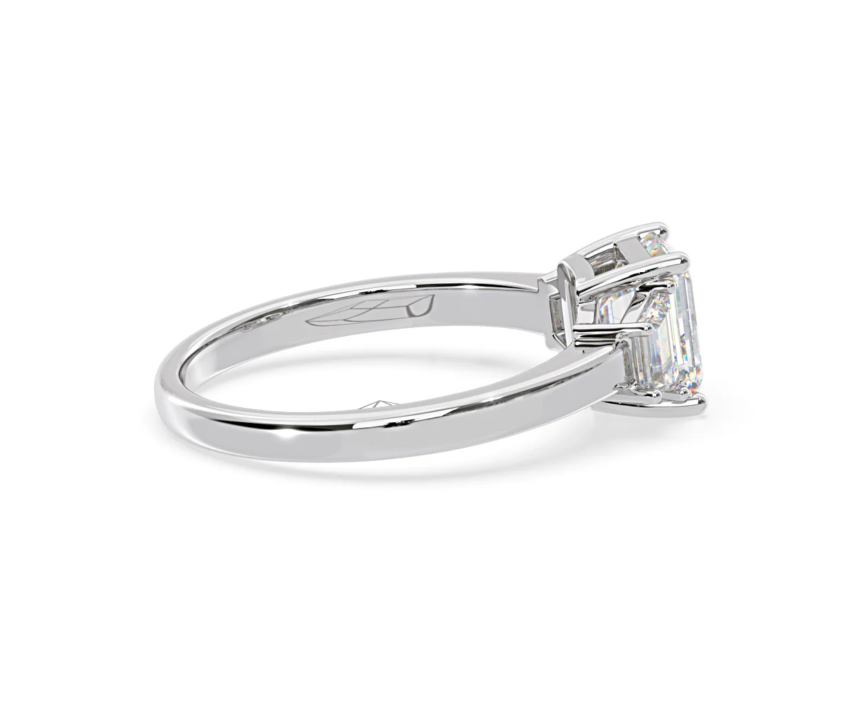 Erika Lab Diamond 1.70ct Emerald Cut Ring in 18K White Gold F/VS1 - Image 64