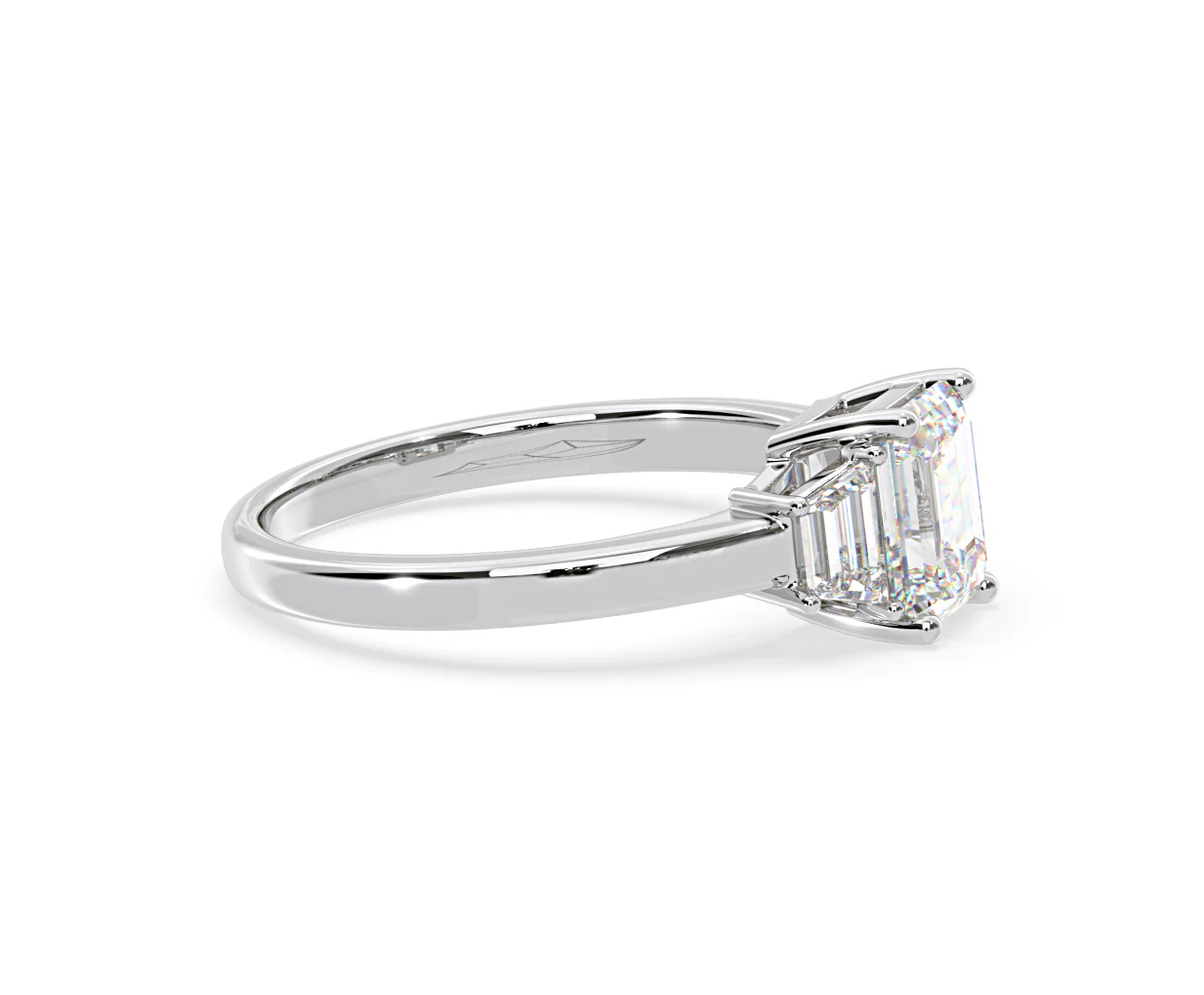 Erika Lab Diamond 1.70ct Emerald Cut Ring in 18K White Gold F/VS1 - Image 71
