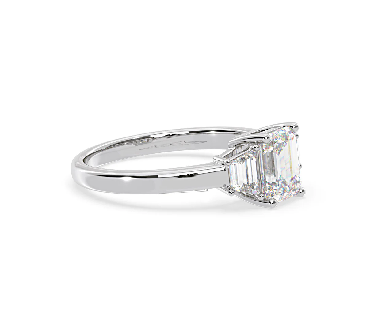 Erika Lab Diamond 1.70ct Emerald Cut Ring in 18K White Gold F/VS1 - Image 74