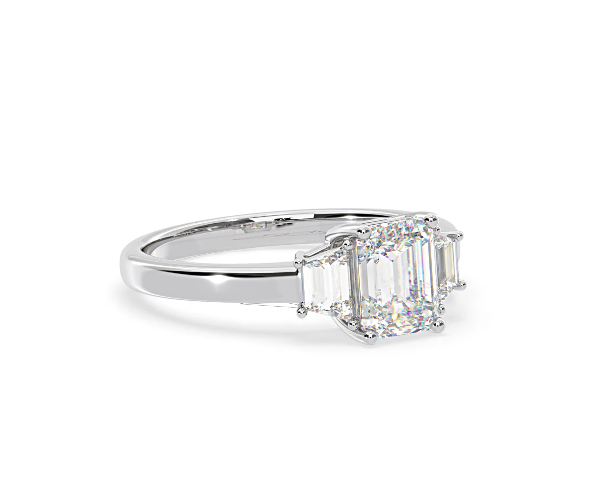 Erika Lab Diamond 1.70ct Emerald Cut Ring in 18K White Gold F/VS1 - Image 79