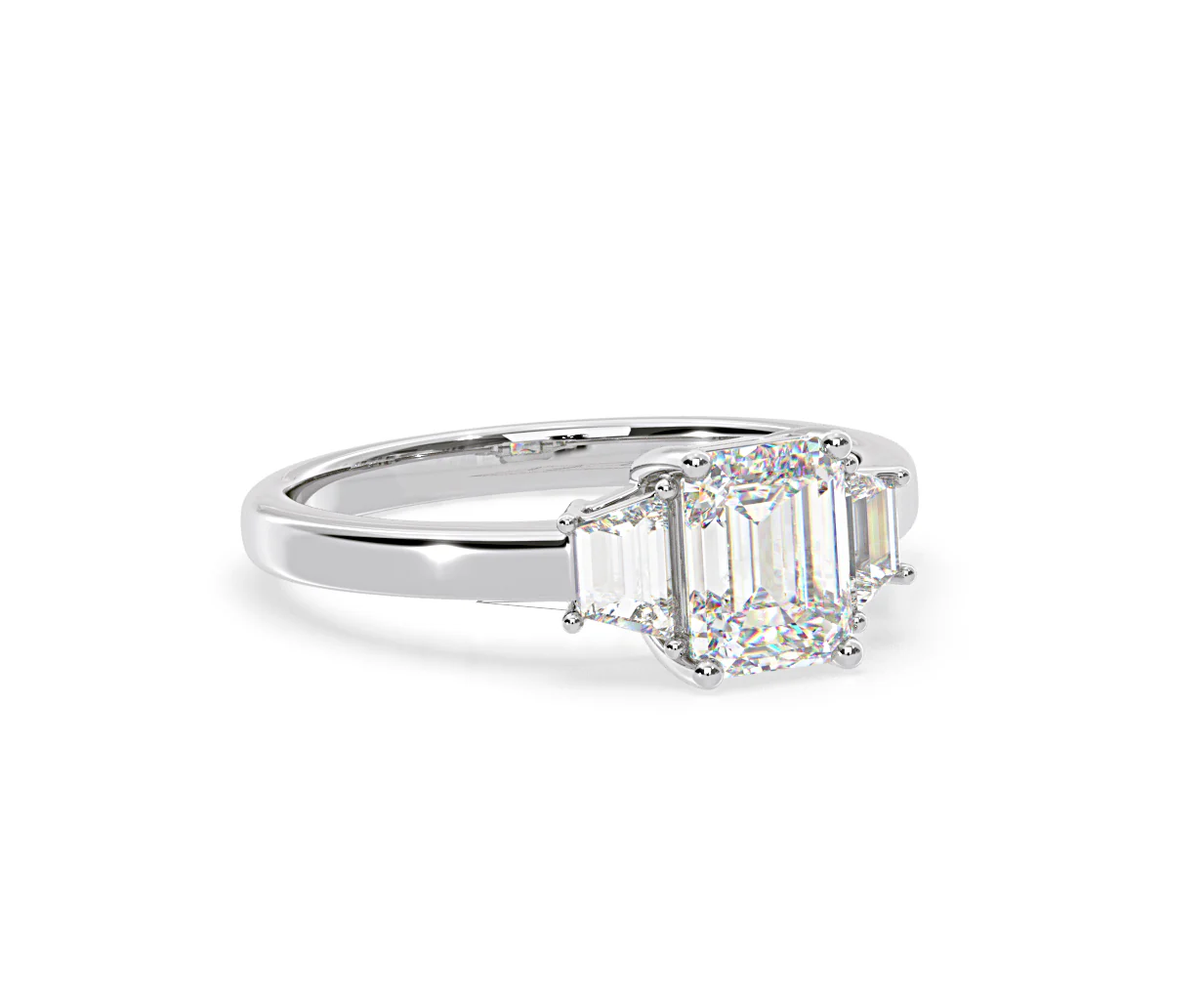 Erika Lab Diamond 1.70ct Emerald Cut Ring in 18K White Gold F/VS1 - Image 80