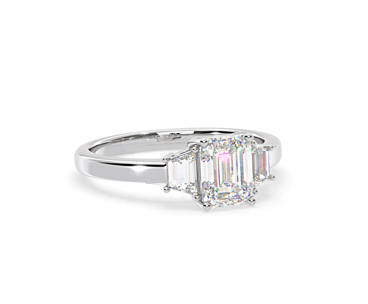 Erika Lab Diamond 1.70ct Emerald Cut Ring in 18K White Gold F/VS1 - Image 81