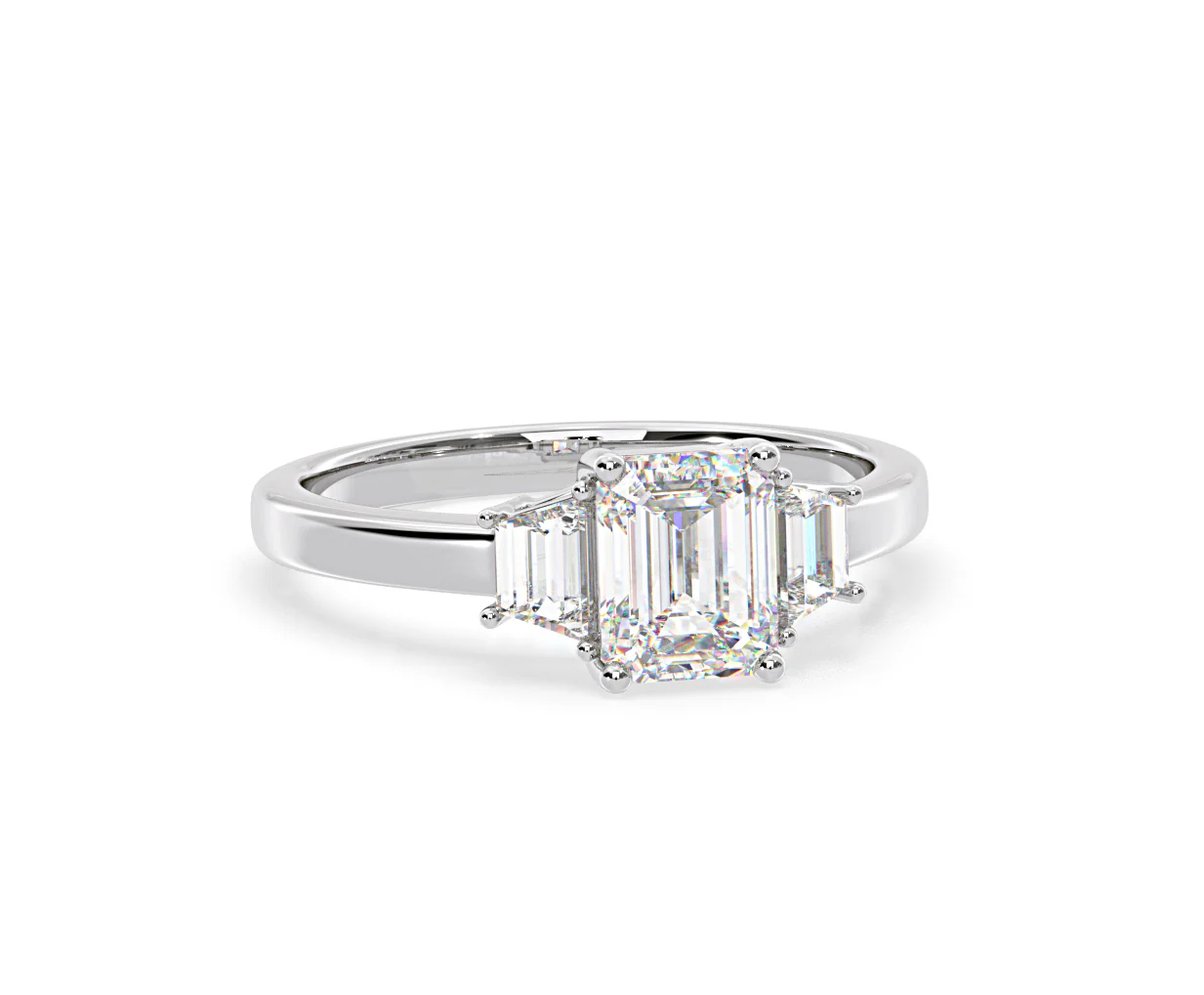Erika Lab Diamond 1.70ct Emerald Cut Ring in 18K White Gold F/VS1 - Image 83