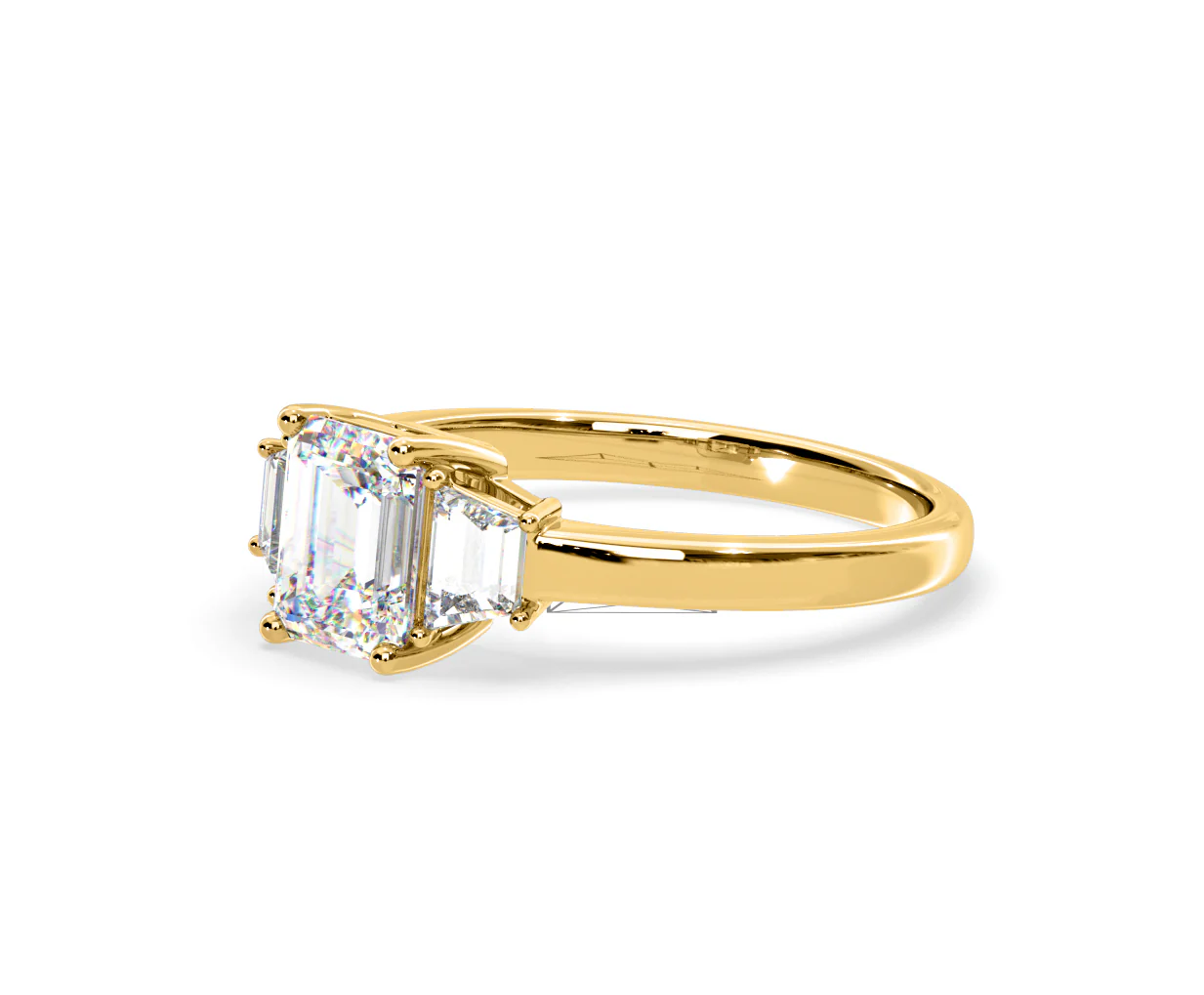 Erika Lab Diamond 1.70ct Emerald Cut Ring in 18K Yellow Gold F/VS1 - Image 17