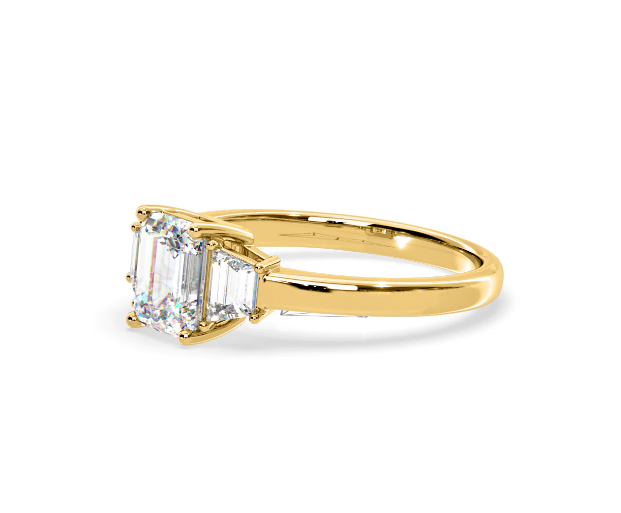 Erika Lab Diamond 1.70ct Emerald Cut Ring in 18K Yellow Gold F/VS1 - Image 18