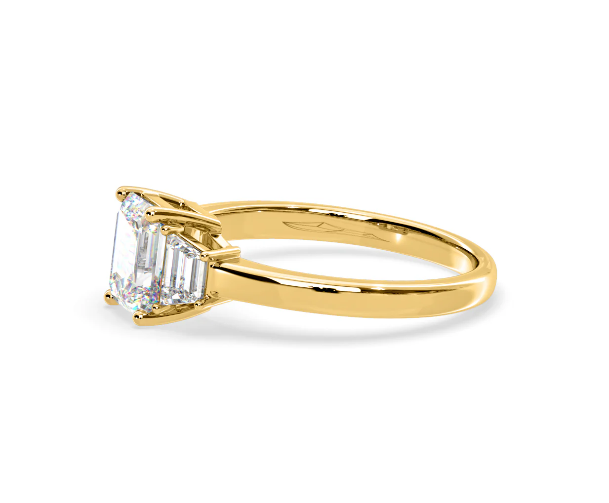 Erika Lab Diamond 1.70ct Emerald Cut Ring in 18K Yellow Gold F/VS1 - Image 22