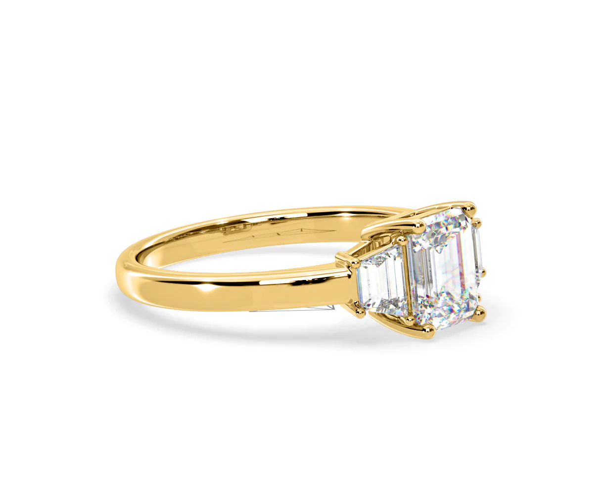 Erika Lab Diamond 1.70ct Emerald Cut Ring in 18K Yellow Gold F/VS1 - Image 75