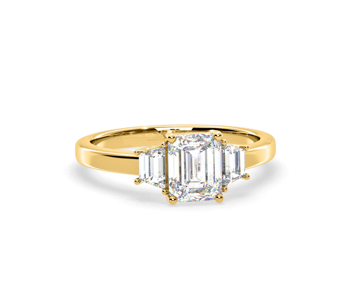 Erika Lab Diamond 1.70ct Emerald Cut Ring in 18K Yellow Gold F/VS1 - Image 84