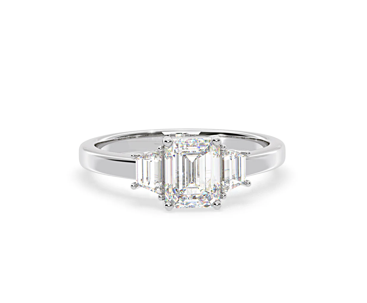Erika Lab Diamond 1.70ct Emerald Cut Ring in Platinum F/VS1 - Image 85