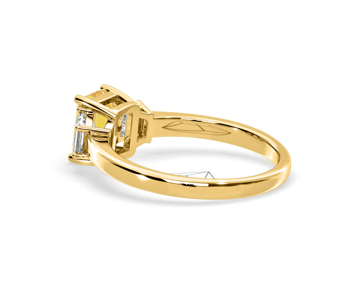 Erika Yellow Lab Diamond 1.70ct Emerald Cut Ring in 18K Yellow Gold - Elara Collection - Image 34