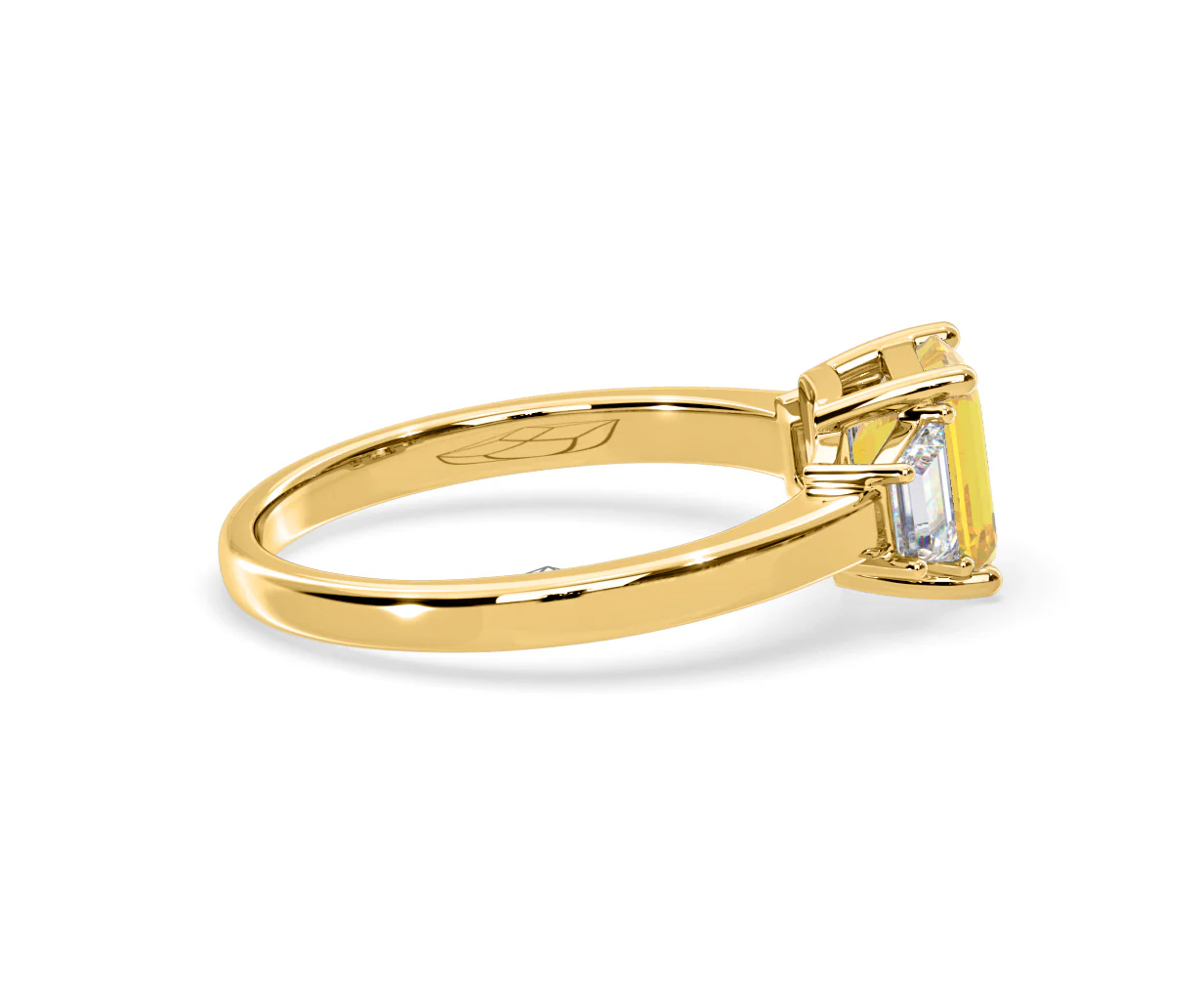 Erika Yellow Lab Diamond 1.70ct Emerald Cut Ring in 18K Yellow Gold - Elara Collection - Image 65