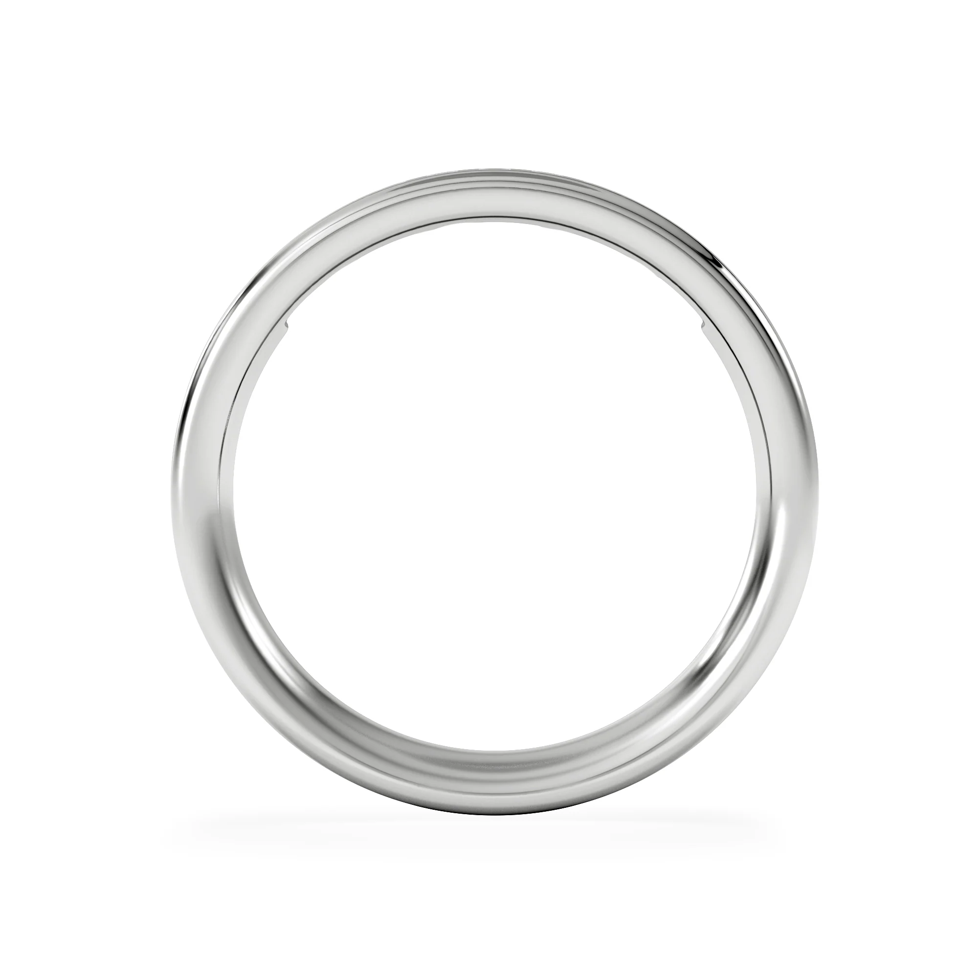 Eterna Lab Diamond Princess Cut Half Eternity Ring 0.30ct H/SI in 925 Silver - Image 3