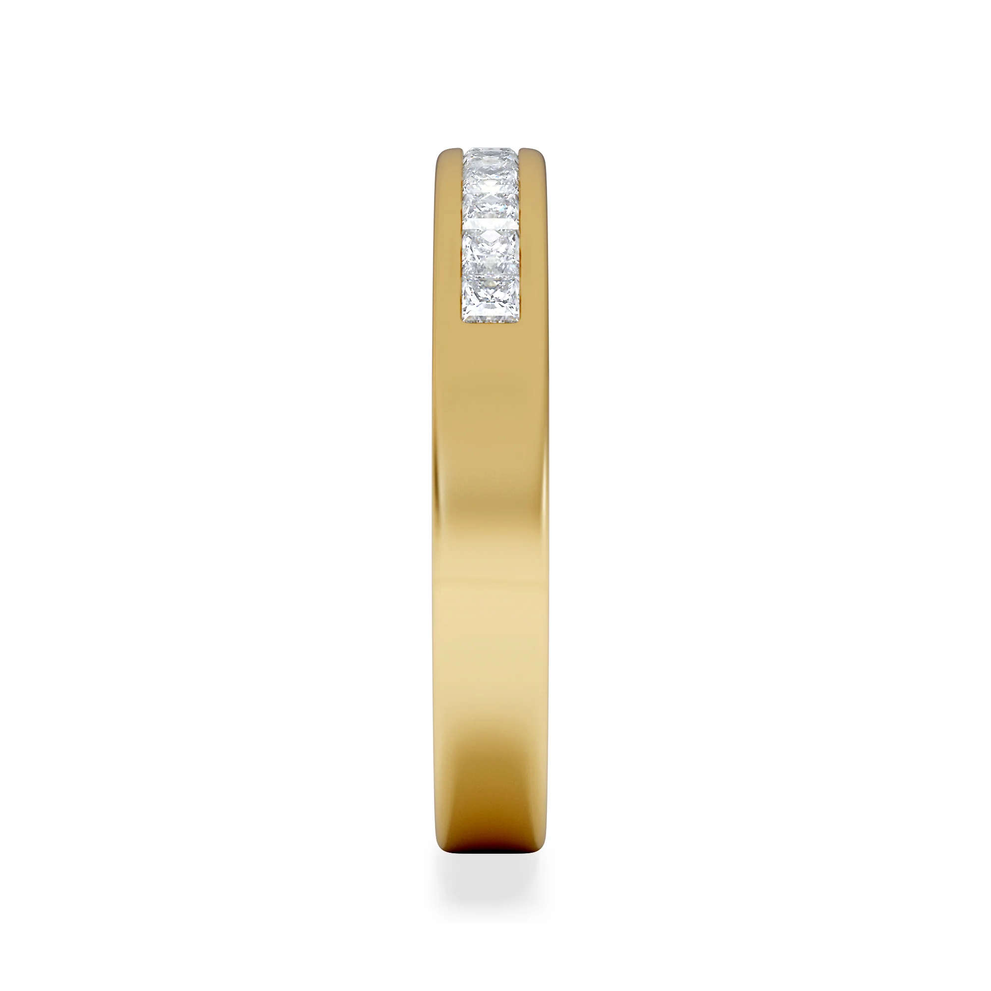 Eterna Lab Diamond Princess Cut Half Eternity Ring 0.50ct F/VS in 9K Gold - Image 5