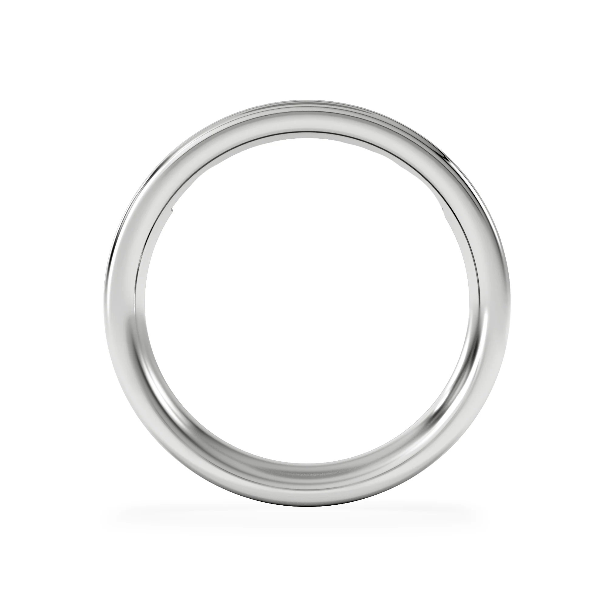 Eterna Lab Diamond Princess Cut Half Eternity Ring 0.50ct H/SI in 925 Silver - Image 3