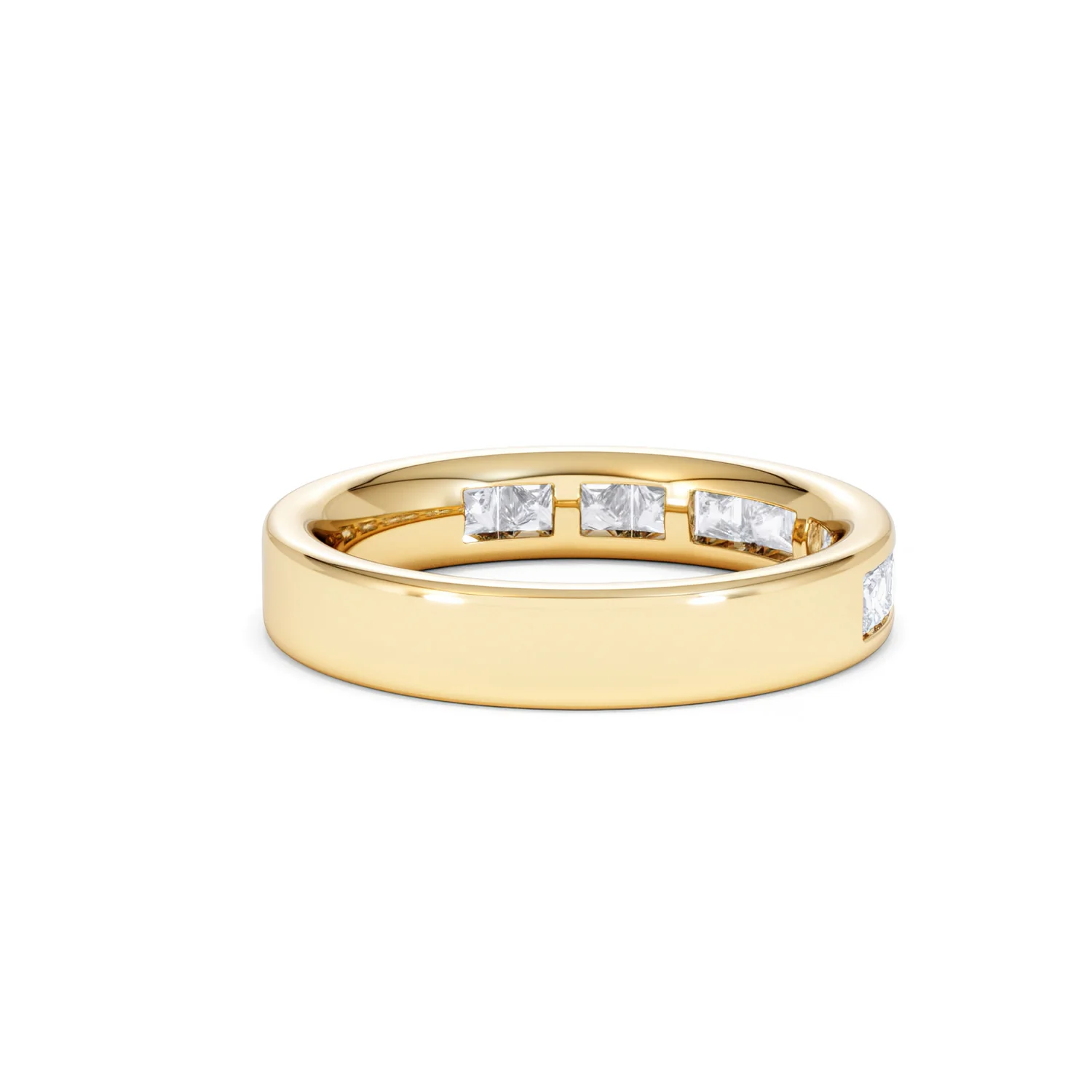 Eterna Lab Diamond Princess Cut Half Eternity Ring 1.00ct F/VS in 9K Gold - Image 40