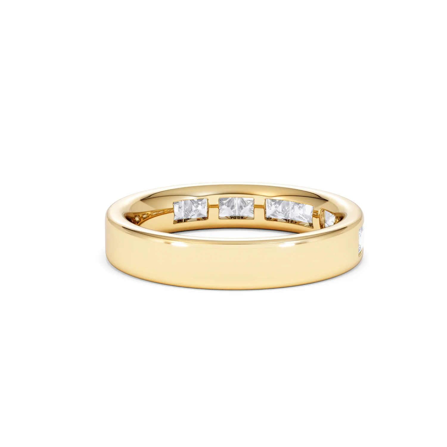 Eterna Lab Diamond Princess Cut Half Eternity Ring 1.00ct F/VS in 9K Gold - Image 42