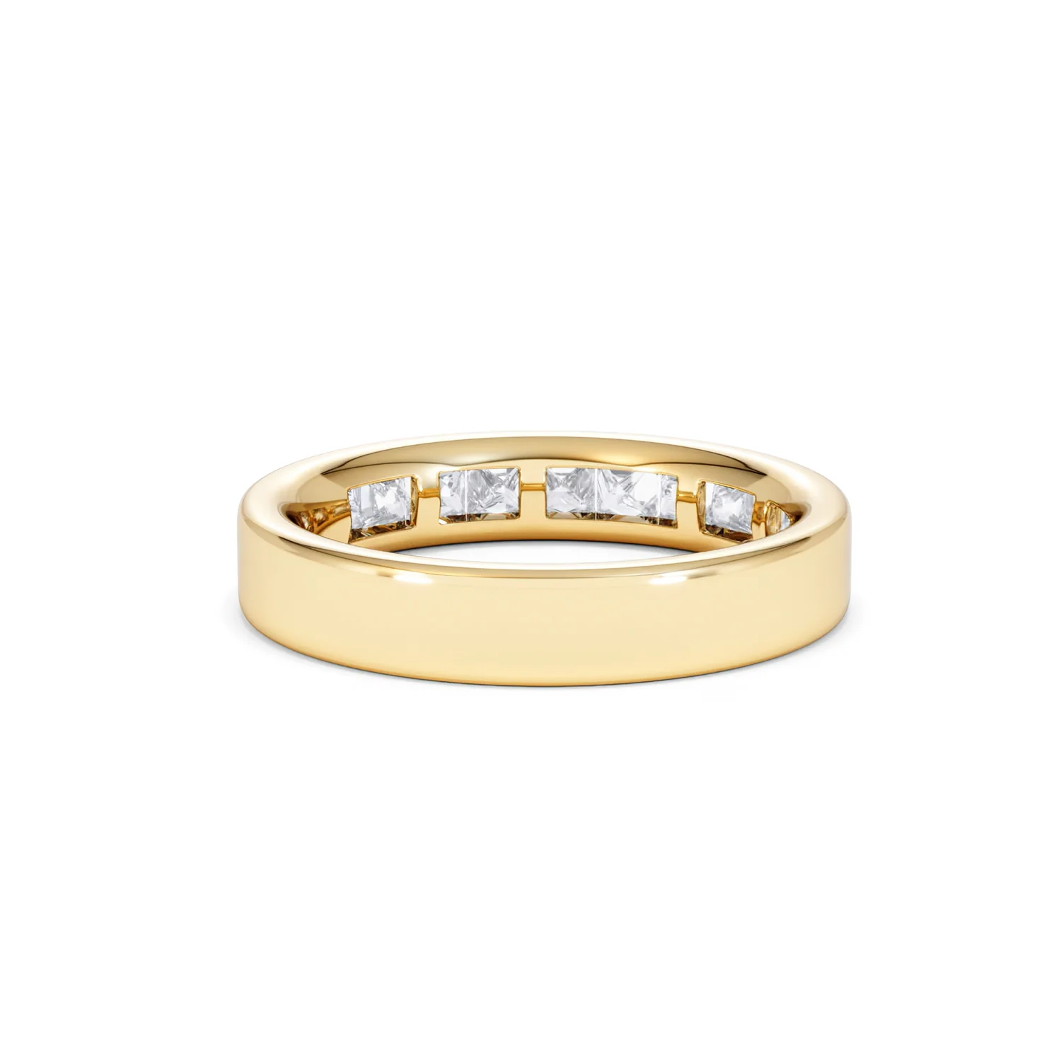 Eterna Lab Diamond Princess Cut Half Eternity Ring 1.00ct F/VS in 9K Gold - Image 46