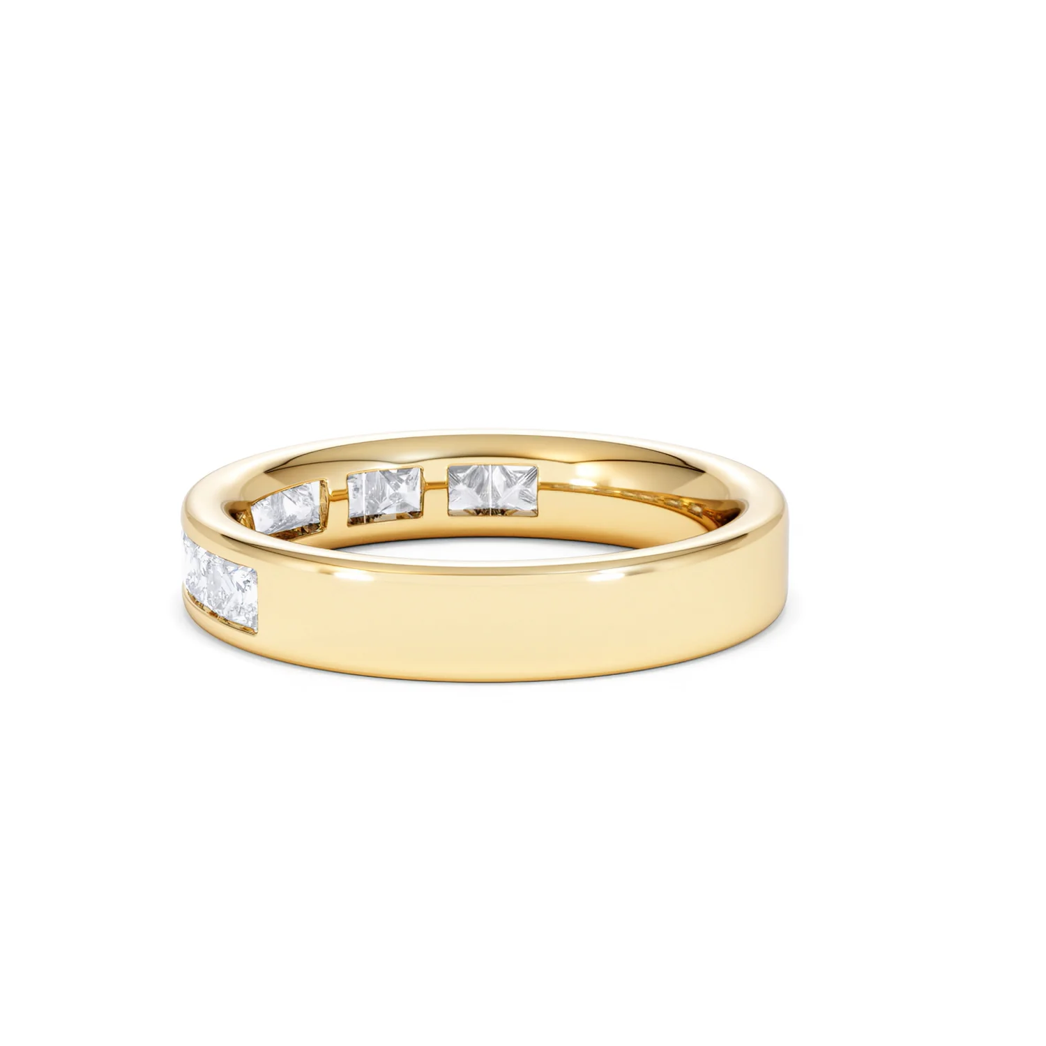 Eterna Lab Diamond Princess Cut Half Eternity Ring 1.00ct F/VS in 9K Gold - Image 63