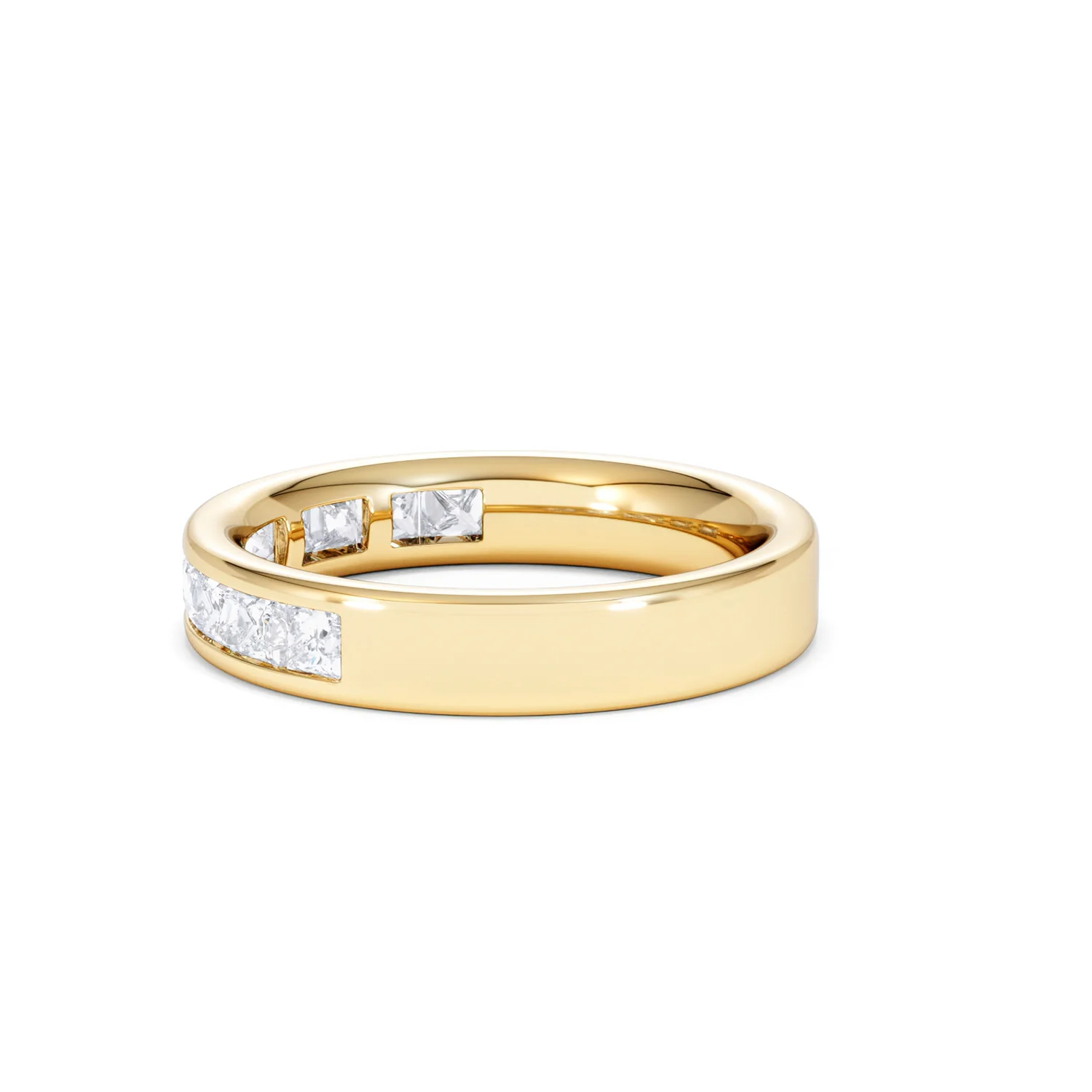 Eterna Lab Diamond Princess Cut Half Eternity Ring 1.00ct F/VS in 9K Gold - Image 67