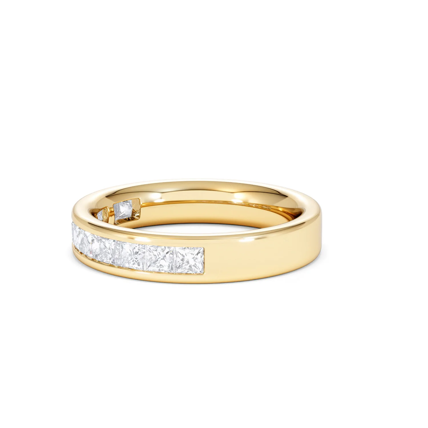 Eterna Lab Diamond Princess Cut Half Eternity Ring 1.00ct F/VS in 9K Gold - Image 74