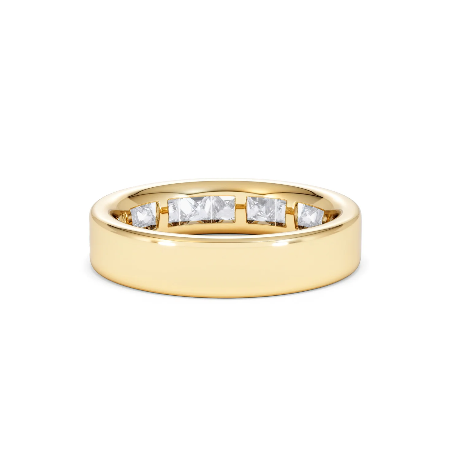 Eterna Lab Diamond Princess Cut Half Eternity Ring 1.50ct F/VS in 9K Gold - Image 53