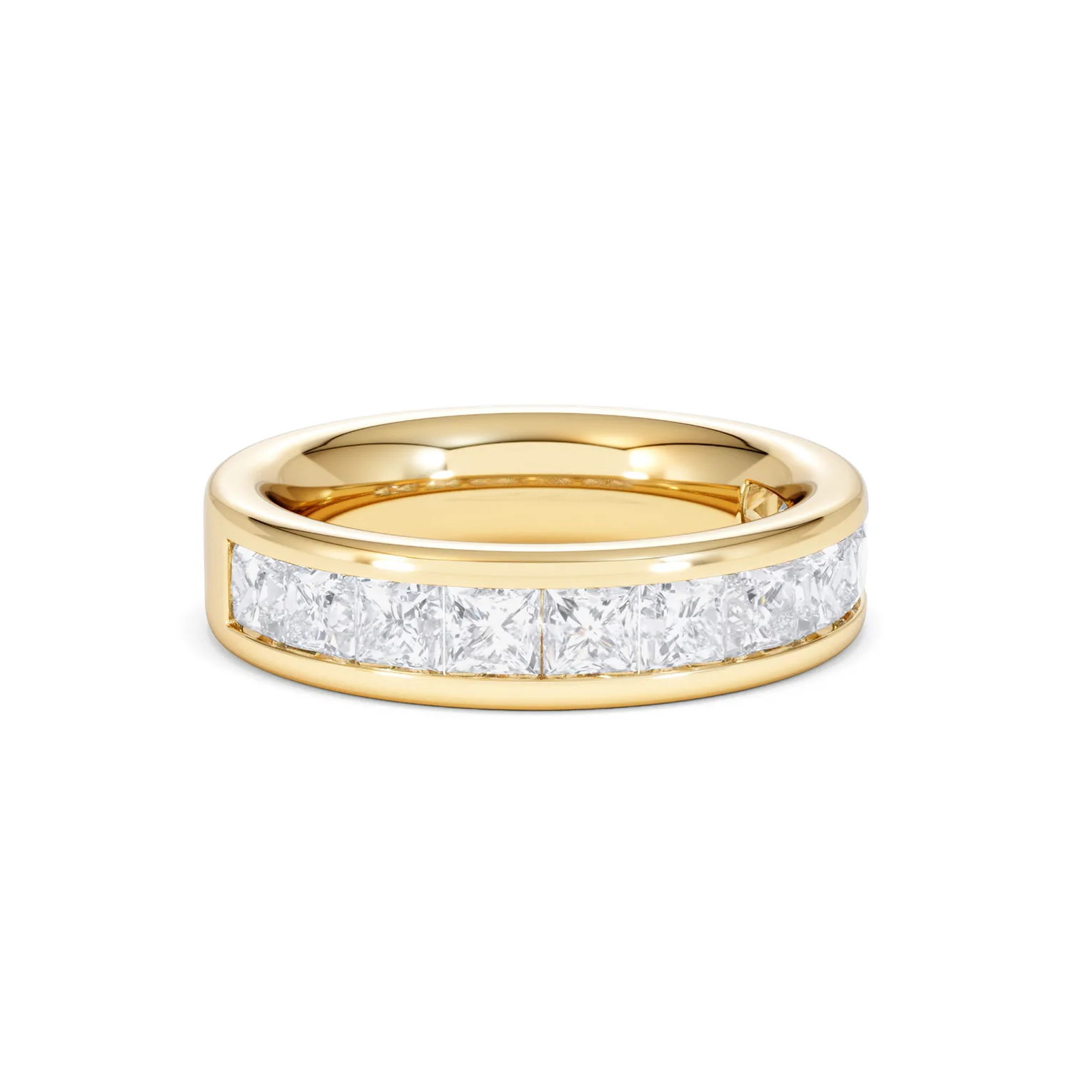 Eterna Lab Diamond Princess Cut Half Eternity Ring 2.00ct F/VS in 9K Gold - Image 16