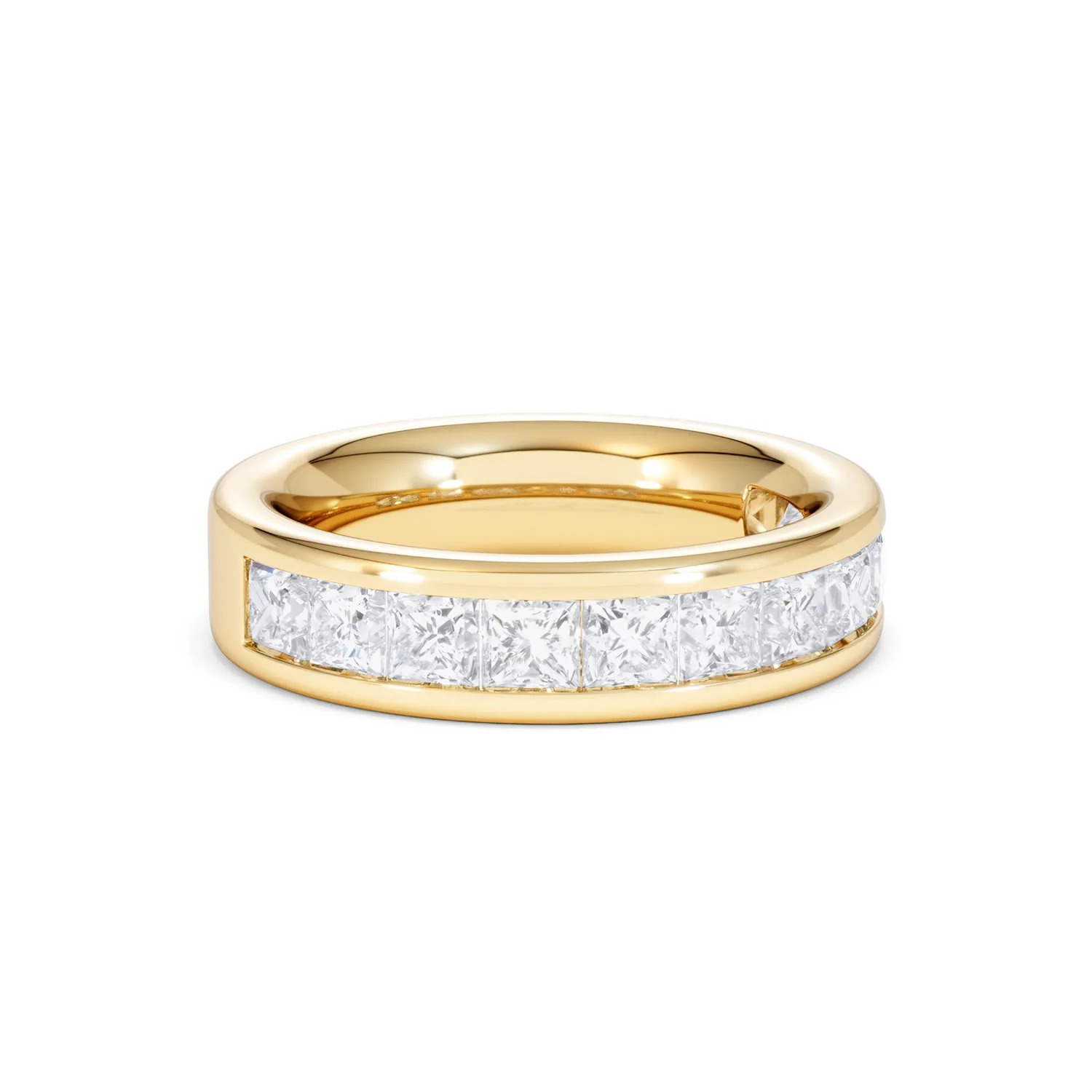 Eterna Lab Diamond Princess Cut Half Eternity Ring 2.00ct F/VS in 9K Gold - Image 17