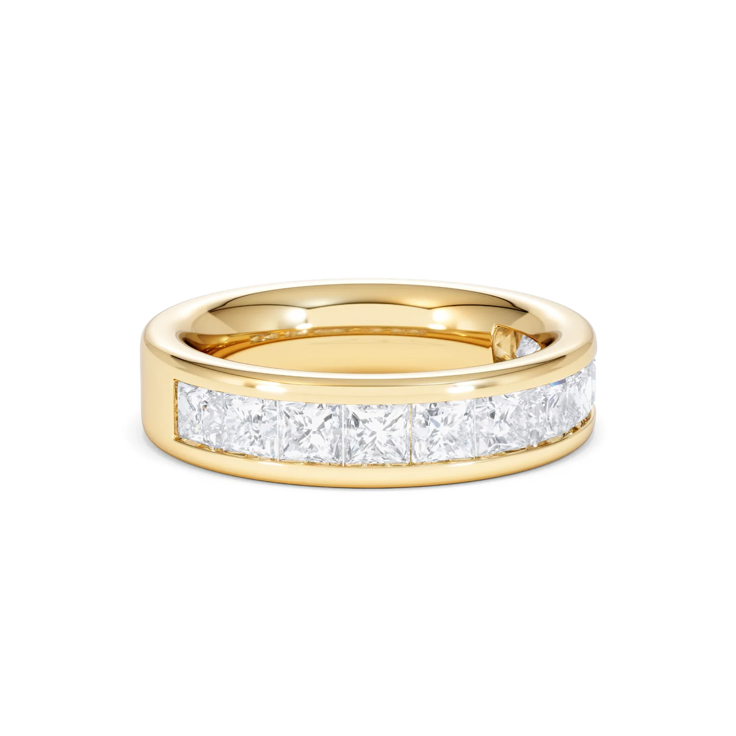 Eterna Lab Diamond Princess Cut Half Eternity Ring 2.00ct F/VS in 9K Gold - Image 18