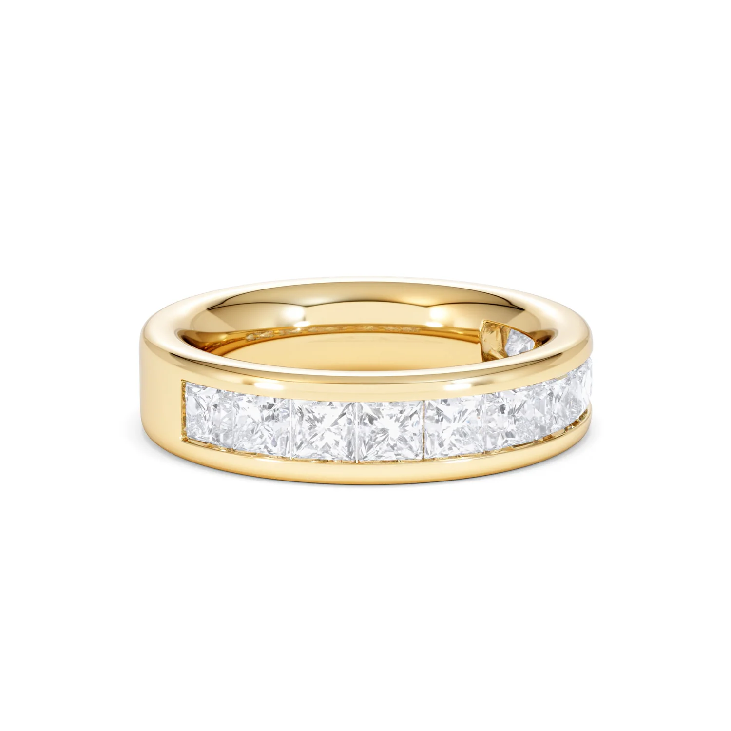 Eterna Lab Diamond Princess Cut Half Eternity Ring 2.00ct F/VS in 9K Gold - Image 19