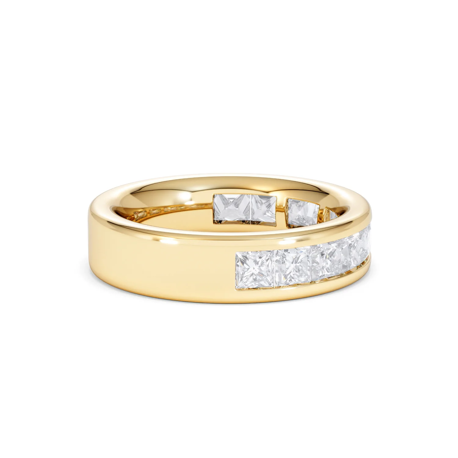 Eterna Lab Diamond Princess Cut Half Eternity Ring 2.00ct F/VS in 9K Gold - Image 31