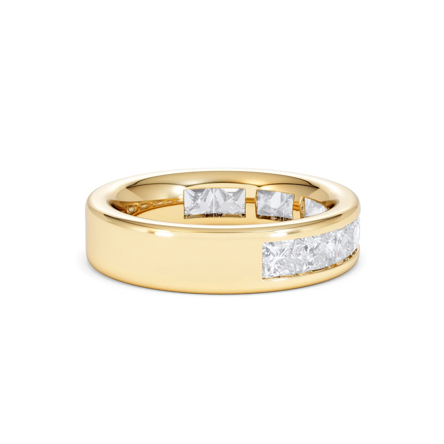 Eterna Lab Diamond Princess Cut Half Eternity Ring 2.00ct F/VS in 9K Gold - Image 34