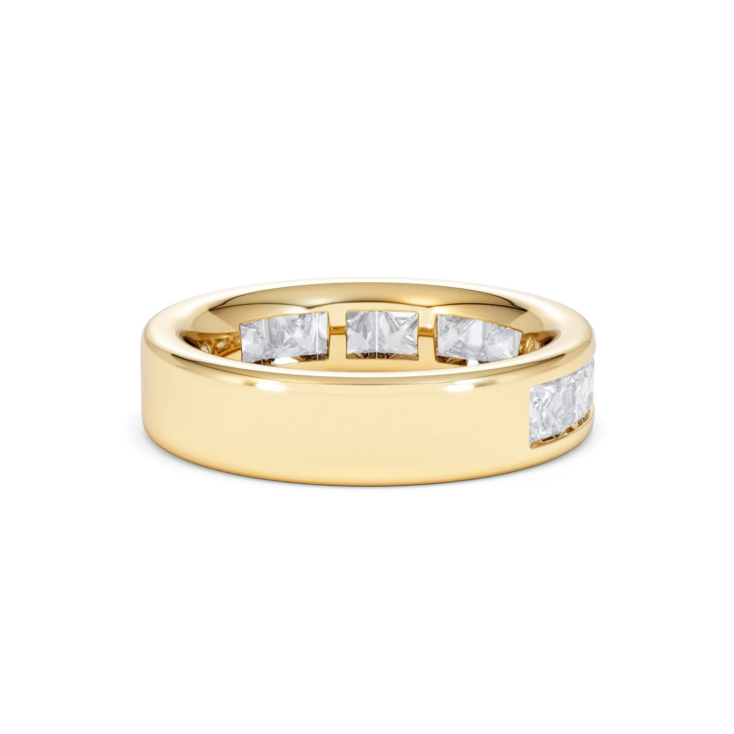 Eterna Lab Diamond Princess Cut Half Eternity Ring 2.00ct F/VS in 9K Gold - Image 40