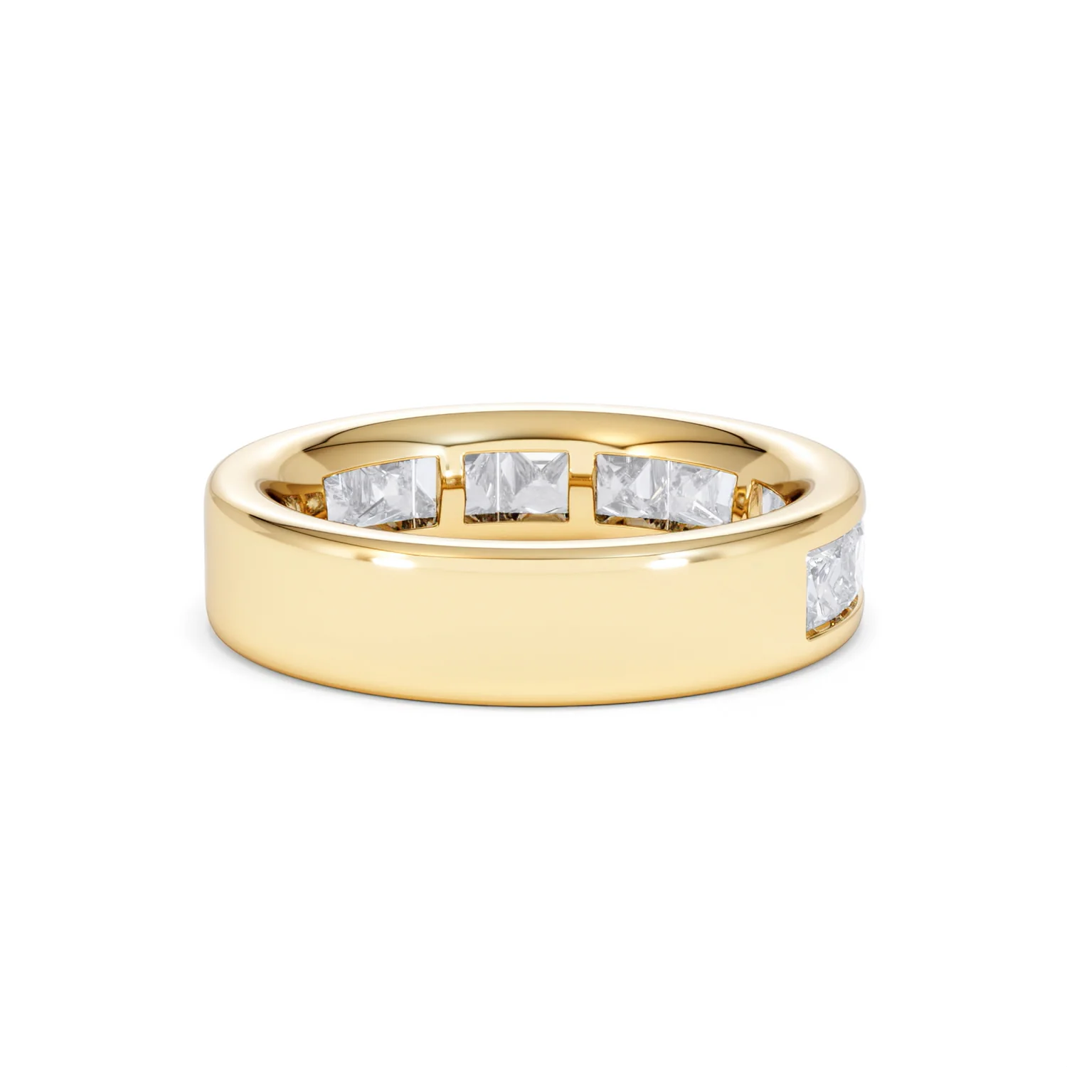 Eterna Lab Diamond Princess Cut Half Eternity Ring 2.00ct F/VS in 9K Gold - Image 42
