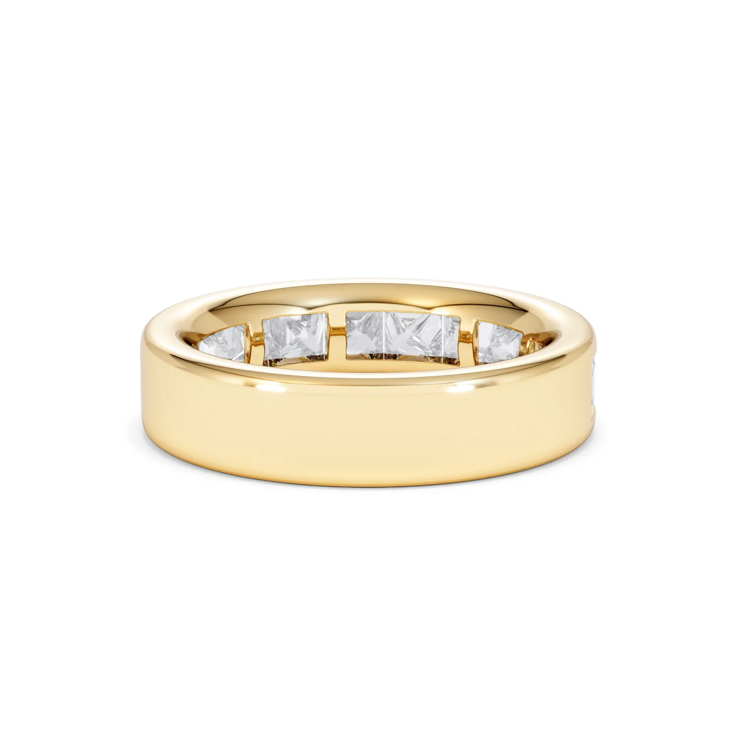 Eterna Lab Diamond Princess Cut Half Eternity Ring 2.00ct F/VS in 9K Gold - Image 47