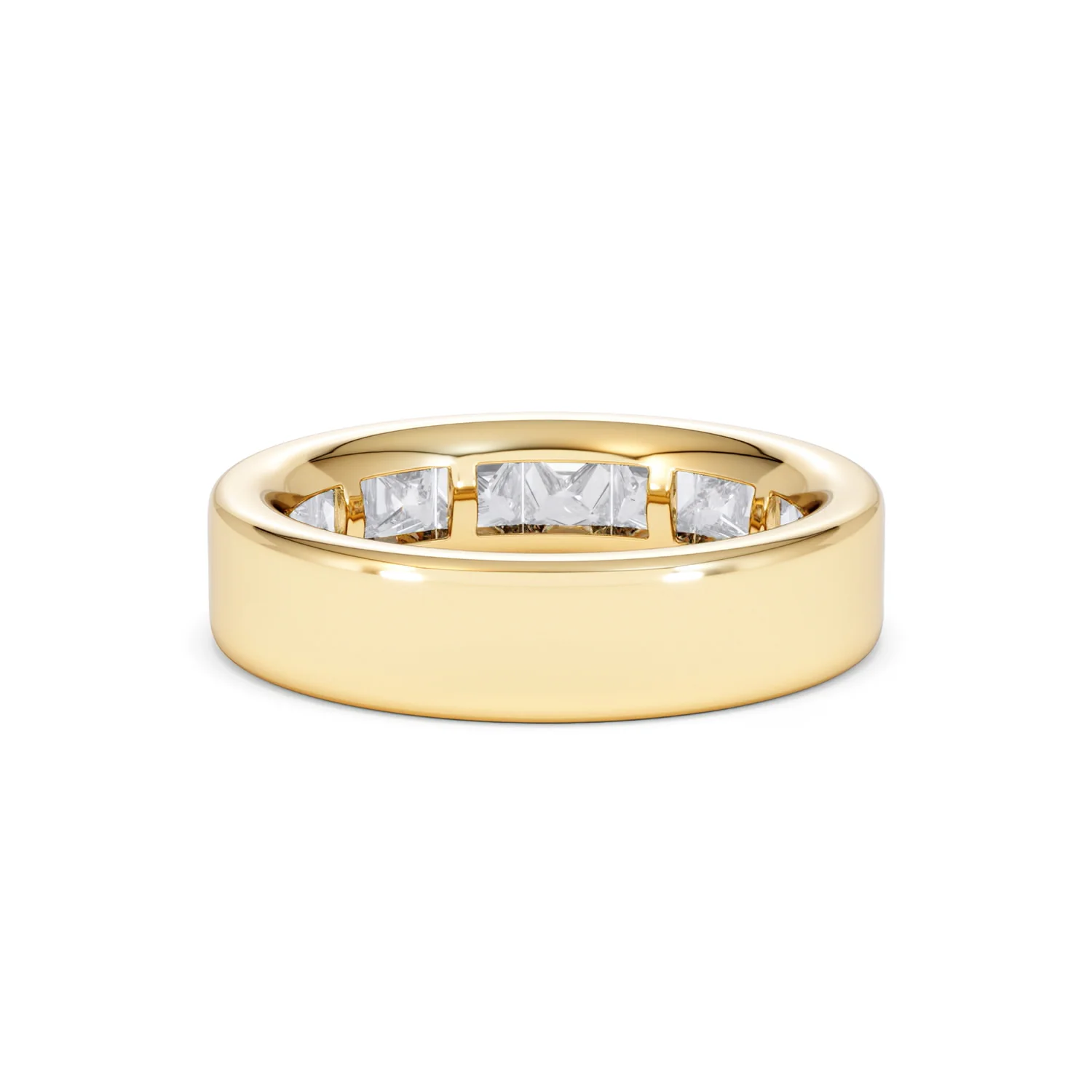 Eterna Lab Diamond Princess Cut Half Eternity Ring 2.00ct F/VS in 9K Gold - Image 49