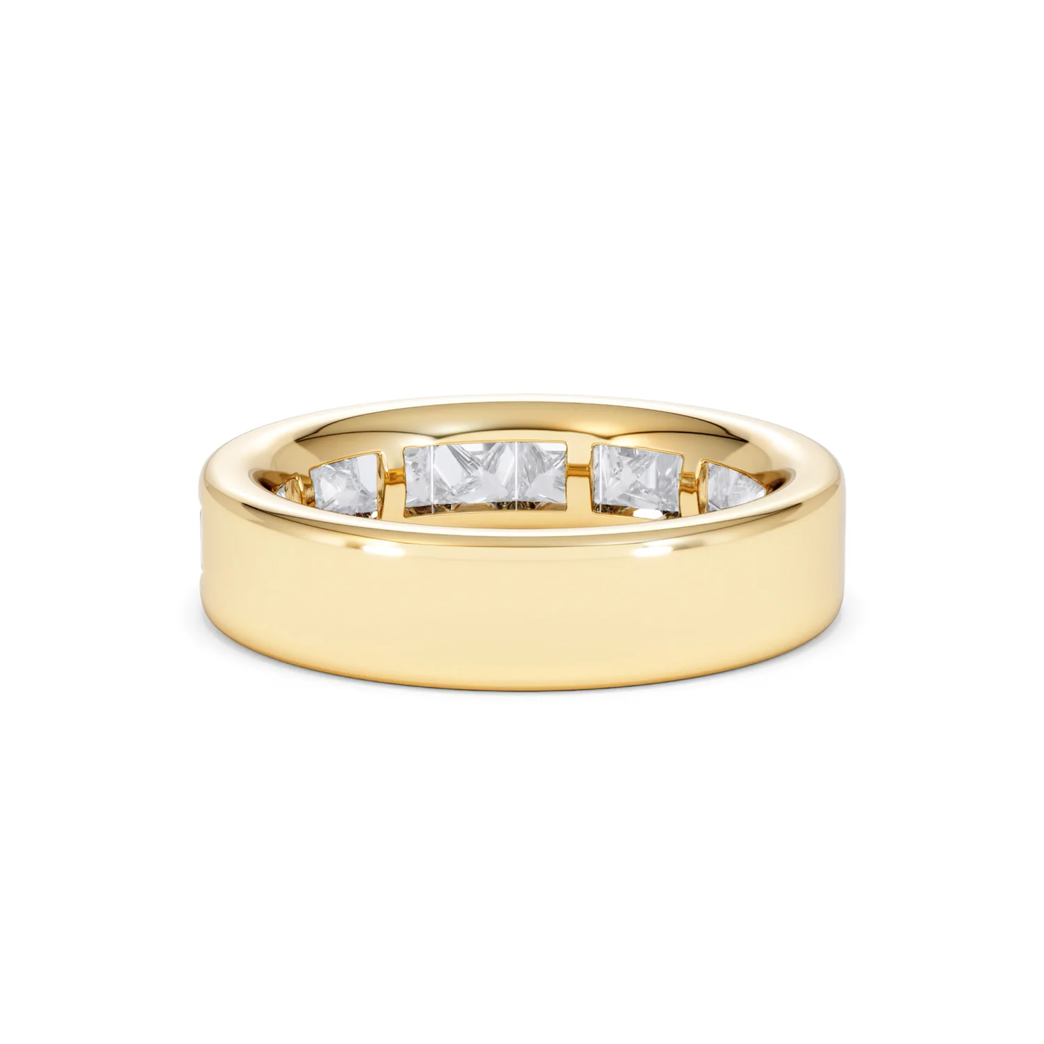 Eterna Lab Diamond Princess Cut Half Eternity Ring 2.00ct F/VS in 9K Gold - Image 52