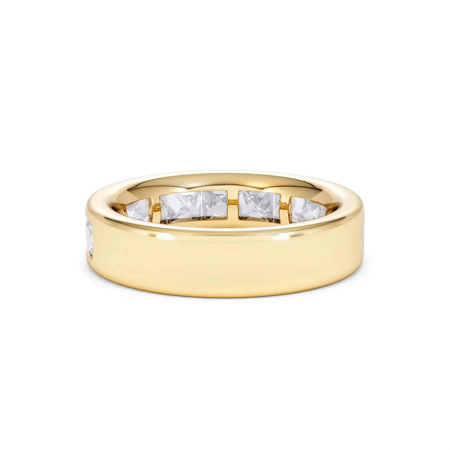 Eterna Lab Diamond Princess Cut Half Eternity Ring 2.00ct F/VS in 9K Gold - Image 54